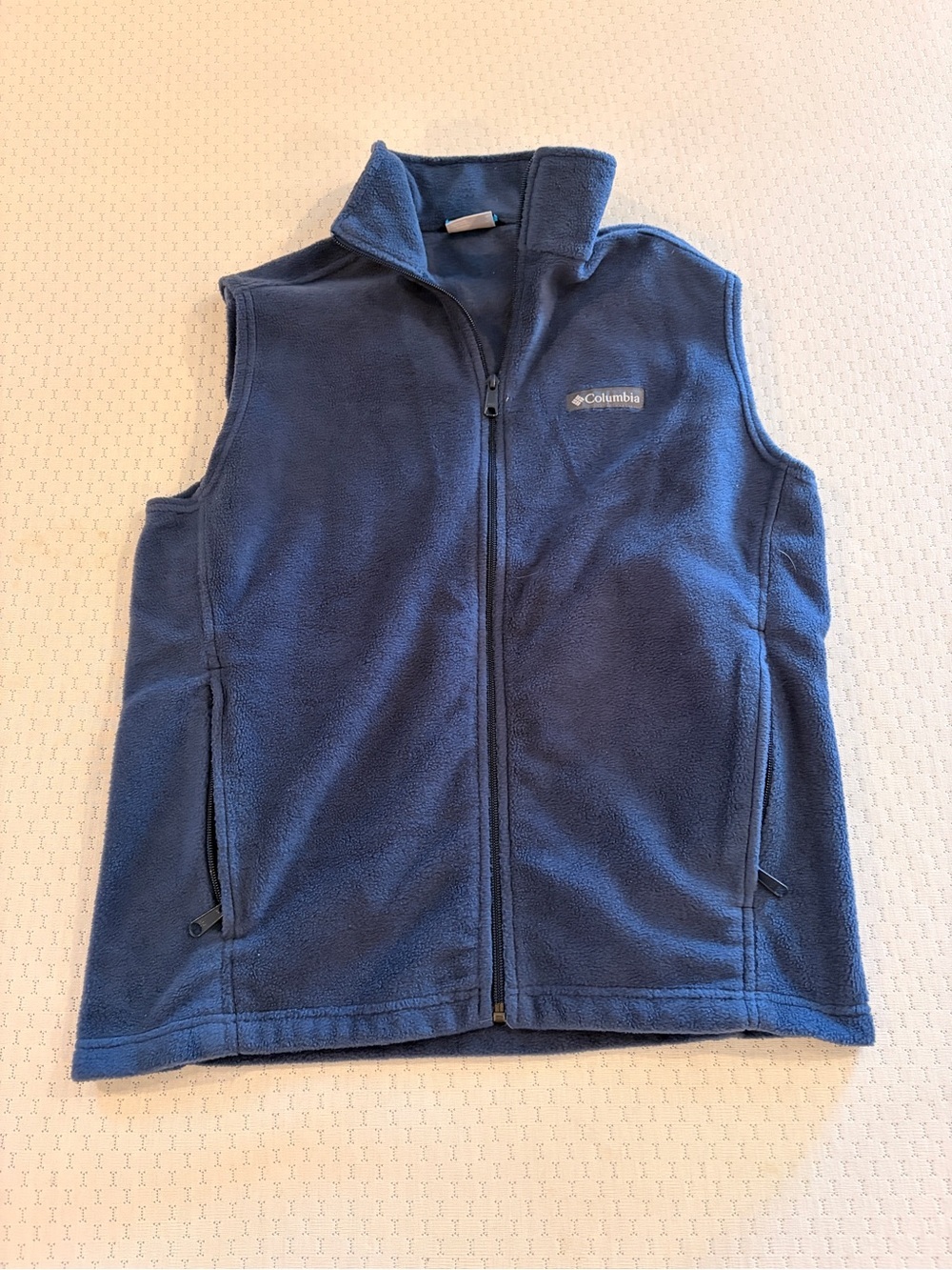 Columbia Men’s Medium Navy Fleece Vest - Cozy Layering Vest